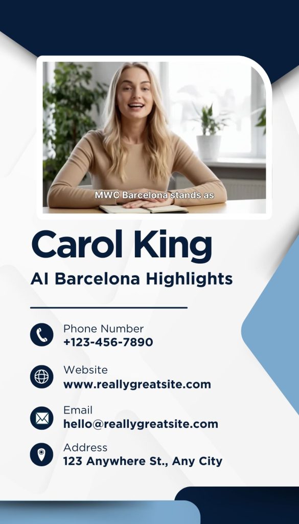 blue and white modern professional business card